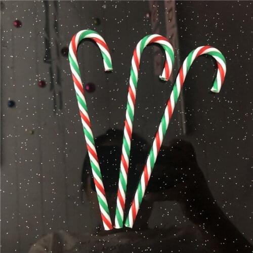 6Pcs/Lot New Year Christmas Tree Candy Crutch Christmas Tree Ornament Pendant New Year Xmas Party Christmas Decoration For Home