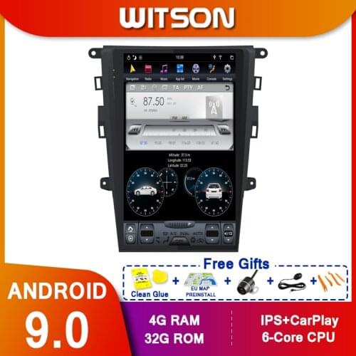 WITSON Android9 vertical screen Car DVD GPS tesla car Radio player for FORD MONDEO 2017- 2018 PLUS wireless carplay