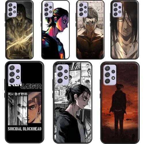 Eren Yeager Attack on Titan Phone Case For Samsung Galaxy A52 A32 A42 A72 A12 A21S A20e A40 A50 A70 A31 A51 A71 A02S