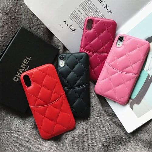 For iPhone XR XS 11 12 Pro MAX mobile phone case back cover iPhone 7 8 Plus with card holder card slot protective cover