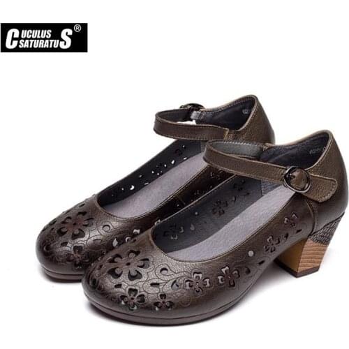 Cuculus Women Sandals genuine leather Summer Sandals Fashion Stitching Ladies Heel Sandals Female Casual Wedges Sandals