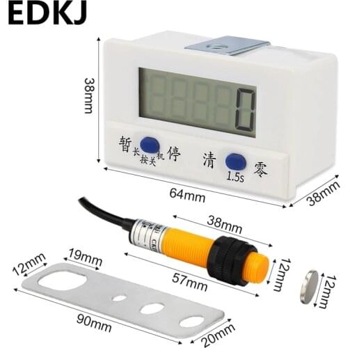 Electronic digital display counter 5-digit magnetic sensor switch punch counter TT-5J automatic induction counter meter