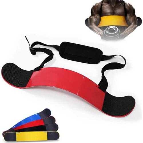 Fitness Muscle Training Gym Equipment Weight lifting Arm Blaster Adjustable Aluminum Bodybuilding Bomber Bicep Curl Triceps