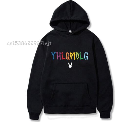 Bad Bunny Hoodies Aesthetic Hoodie MensCasual Autumn Winter Hot Sale Fleece Hoodie Fashion Harajuku Pullover Hoody Clothing