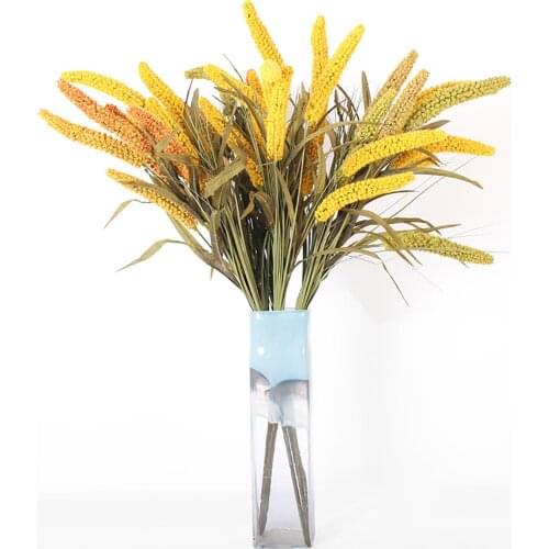 Simulation Millet Long Branch Fake Flower Home Model Room Entrance Decoration Floral Field Style Simulation Flower Desktop Decor