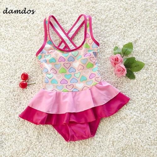 Bikini 2019 Baby Girl Swimsuit Kid Swimwear Children One Piece Bathing Suit Beach Dress Girls Swimming Clothes Swim Wear