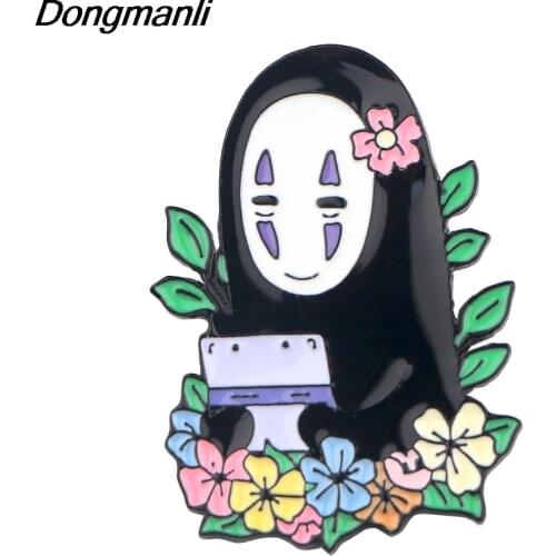 LT363 Japanese Anime Icons Ghost Enamel Pins Badge Brooch Backpack Bag Collar Lapel Decoration Jewelry Kids for Gifts