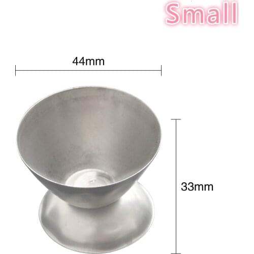 Small, Medium, Large Jewelry gold tools Stainless steel Baifan cup High temperature fire-resistant beaker Alum bowl Alum bowl