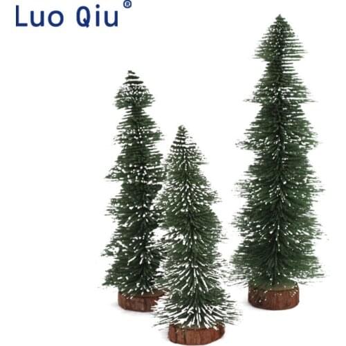 Mini Christmas Tree Desktop White Pagoda Snow Fir Christmas Decoration Ornament Festive Party Decorations
