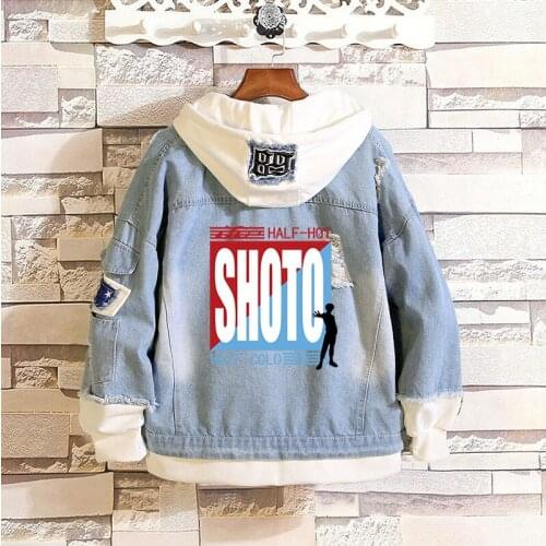 My Hero Academia Midoriya Shoto Todoroki Cosplay Hoodies Costumes Men Women Denim Jacket Anime Hoodie Sweatshirts