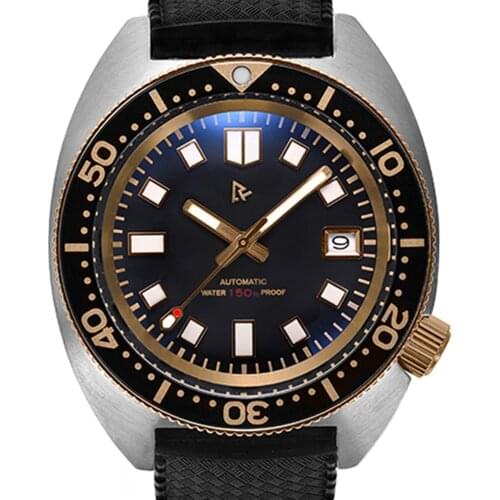 Mens Automatic Watches 150M Diver NH35 Mechanical Wristwatch Sports 41mm Stainless Steel Sapphire Crystal Luminous Clocks RDUNAE