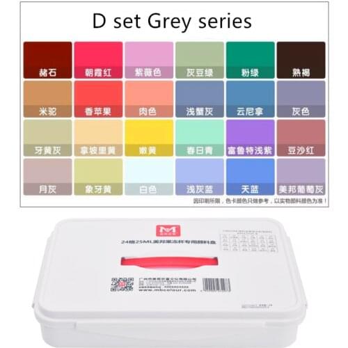 24 Colors Gouache Paint Set Jelly Pigment Portable Design Capacity 25ml High-quality Art Supplies for Beginer Non-Toxic