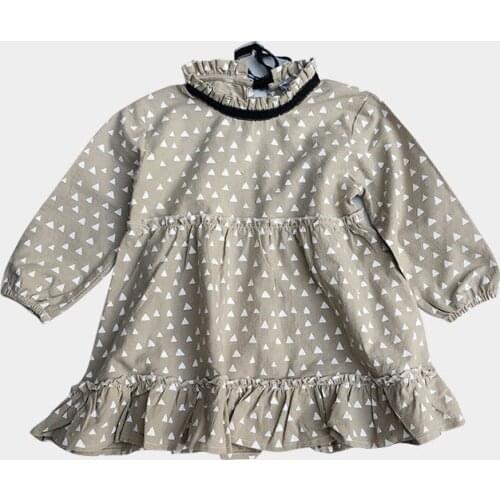 Girl Dress 2018 Toddler Kids Girl Autumn Clothings Print Dress Fashion Korean Girl Clothings