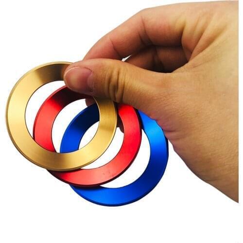 Car Steering Wheel Center Emblem Decoration Ring Sticker For Volkswagen VW Golf 6 7 Polo Passat B8 B7 CC Jetta Mk6 RS LOGO Cover