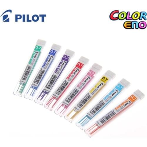 PILOT PLCR-7 0.7mm Colored Mechanical Pencil Leads Refill blue/red/green/orange/pink/violet/yellow/Soft blue 5pcs/lot