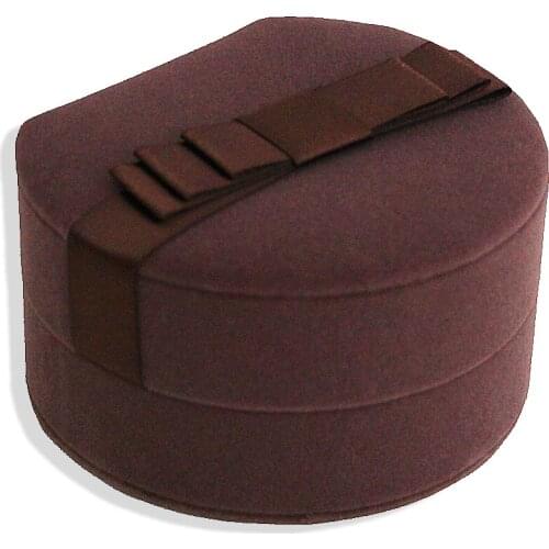 Wedding Velvet Jewelry Delicate Box Earrings Ring Display Luxury Case Valentines Day Gifts High Quality Rose Red/Brown Boxes