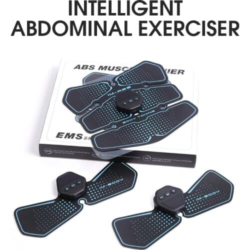 6pcs Wireless Muscle Stimulator Trainer EMS Smart Fitness Abdominal Electric Weight Loss Stickers Body Slimming Belt Unisex