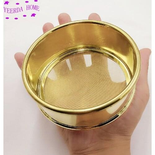 High quality All copper sieve standard sieve 60 mesh flour sieve superfine 100 mesh soybean milk cocoa powder brass sieve