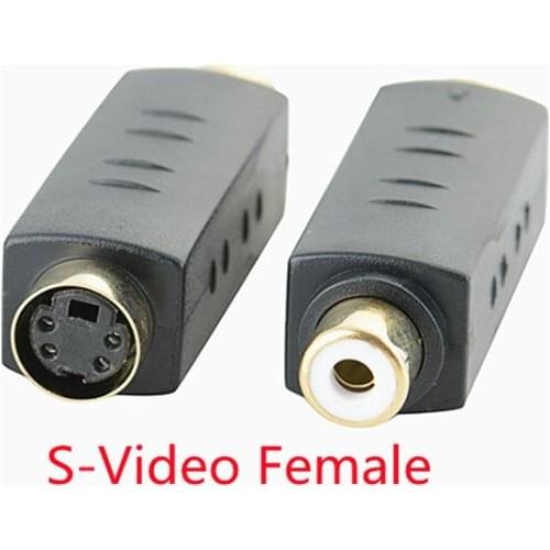 High Quality Brand New RCA Female Composite to S-Video svideo Male /Female Adapter Adaptor Converter Connector
