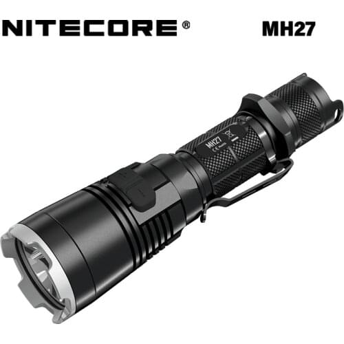 NITECORE MH27 1000 Lumens HIGH-Performance Cree XP-L V3 LED Intelligent Micro-USB Charging RGB Auxiliary LED Flashlight