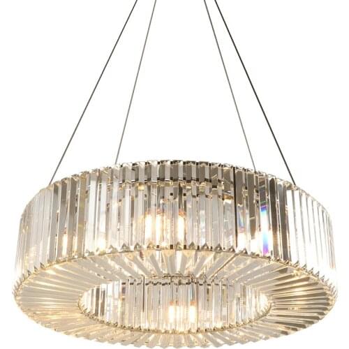 Youlaike Luxury Modern Chandelier Lighting Round Crystal Light Fixtures Living Dining Room LED Lustres De Cristal
