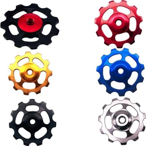 11T Aluminum Alloy MTB Rear Derailleur Jockey Wheel Bicycle Ceramic Bearing Guide Roller Rear Derailleur Pulley Guide Pulleys