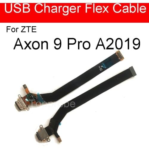 USB Charger Flex Cable For ZTE Axon 9 Pro A2019 A2019G 9Pro Axon9Pro Charging Port Dock USB Flex Ribbon Replacement Patrs