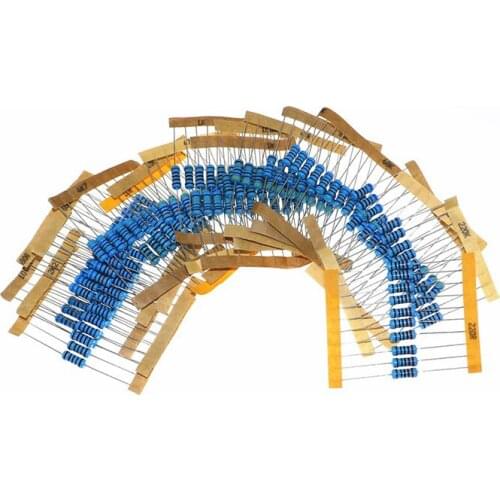200PCS20 resistance values 10 each 10R-1M in-line precision resistor 1W metal film resistor package