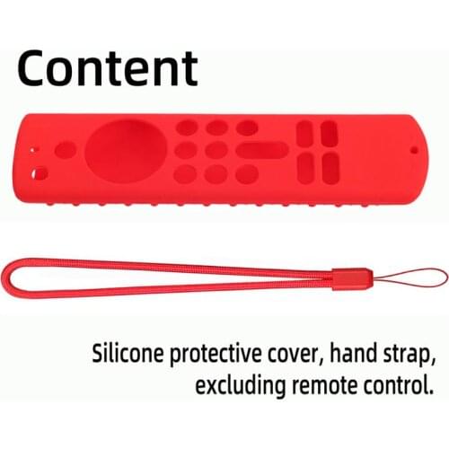 1pcs Protective Case Cover Silicone Sleeve Shockproof Anti-slip Replacement For Amazon Fire Tv Stick (3rd Gen) Remote Control