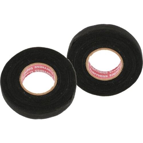 2PCS Auto Car Truck Noise Damping Loom Wire Harness Cloth Electrical Tape
