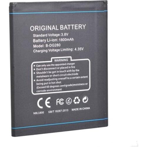 2pcs/lot 1800mAh DG280 Battery for DOOGEE DG280 Cell Phone