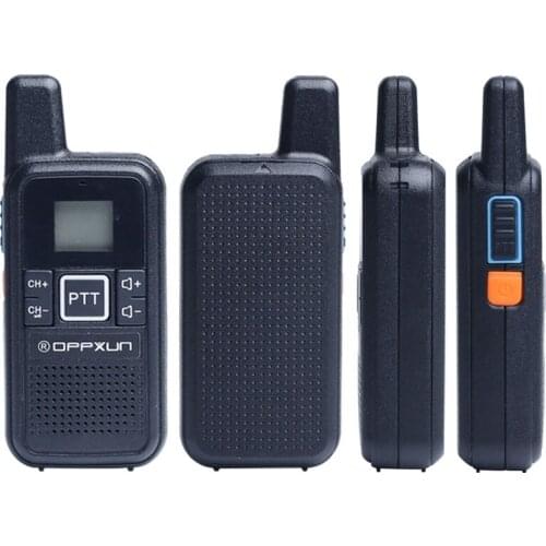 2 pezzi OPPXUN E28 S Mini walkie talkie radio walkie-talkie UHF 400-470MHz montate sull'orecchio