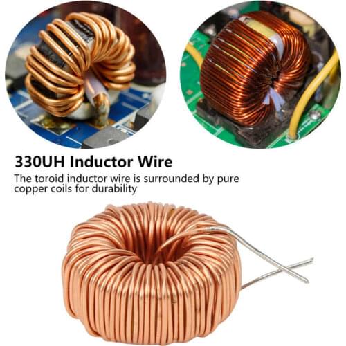 20 pcs Toroid Inductor Wire High Quality Copper Coil for PCB Circuit Board 5026 330UH 3A