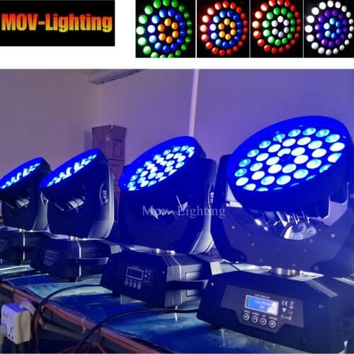 4PCS Bee Eye Moving Head Light 36x12W RGBW 4in1 36x18w 6in1 Led Zoom DJ DMX Disco Beam Wash
