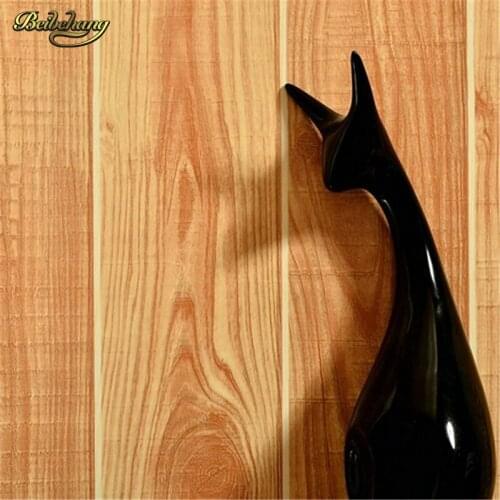 Beibehang roll Warm simple of floor vinyl wood panel 3D wallpaper for living room wall covering wall paper Den TV background