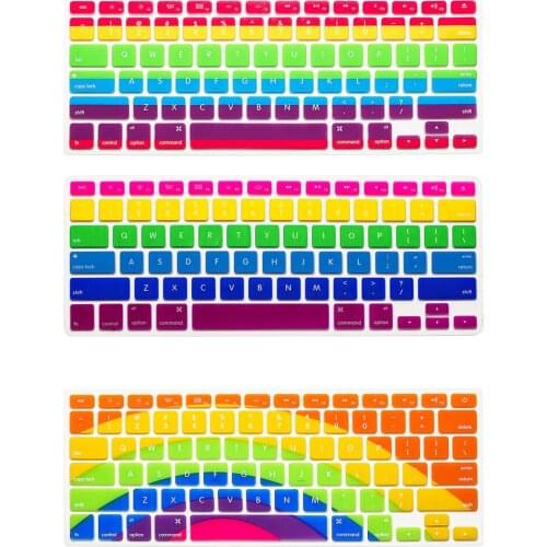 Rainbow Pattern US keyboard Case Cover Protector for MacBook Air 13 inch Pro Retina 13 15 inch