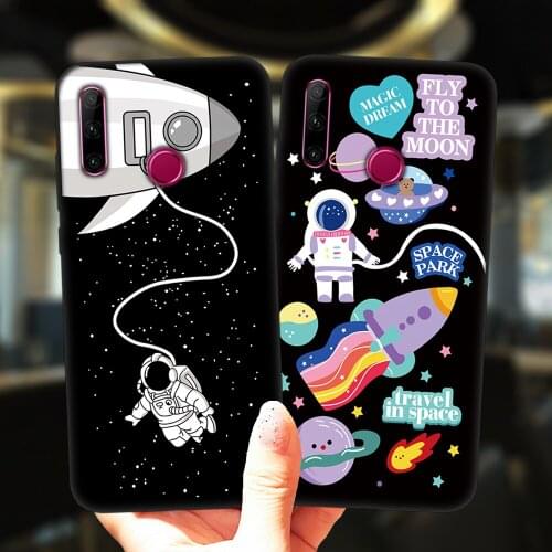 Astronaut Planet Star Space Phone Case For Huawei Honor 20 Lite 10i 20i 30i 9 10 30 10X Lite Pro 9X 8X 8C Soft Silicone Cover