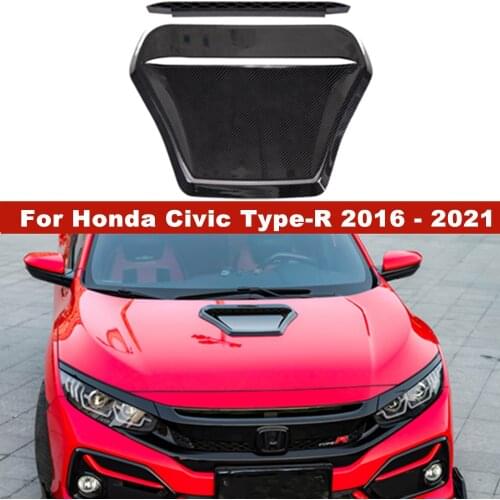 For Honda Civic Type-R 2016 - 2021 Car Front Hood Vent Air Outlet Cover Engine Cover Air Outlet Cover Trim