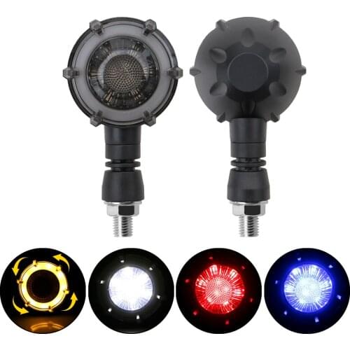 DRL Signal Lamp LED Flashers Motorcycle Turn Signal Warning Lights Daytime Running Light A Pair For Motorbike Racing Scooter ATV