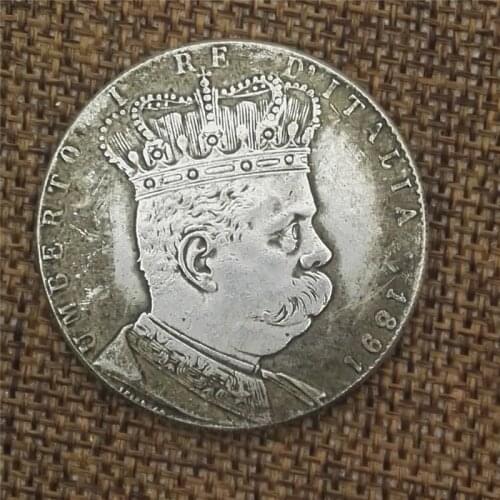 Colonia 1891 makes old copper and silver coins, foreign silver coins, antique coins, diameter 38MM