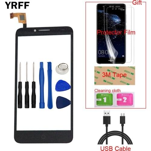 Mobile Front Touch For Alcatel One Touch POP3 4G OT5054 5054 5054D Pixi3 5.5 OT5054 Touch Screen Glass Digitizer Panel Sensor