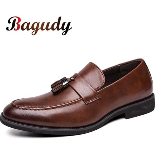 Man Leather Formal Shoes Quality Casual Shoes Fashion Men Dress Shoes Business Wedding Oxfords Shoes Party Designer Male Shoes