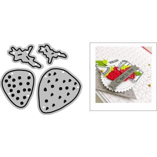 New DIY Tiny Strawberry Fruit Craft Embossing Mold 2021 Metal Cutting Dies for Card Making Album and Scrapbooking Decor No Stamp