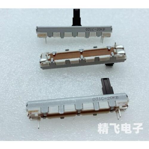 Original New 100% RS301111CAOK single straight sliding potentiometer 45MM B20K shaft length 10MM (SWITCH)