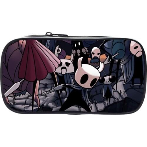 Hollow Knight Pencil Box Students Cartoon Multifunction Pen Bag Kids Game Pencil Case Boys Girls Teens Stationery Bags