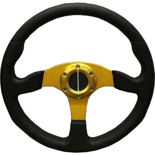 Universal 14 inch PU Auto Racing Steering wheels Drifting Sport Steering Wheel