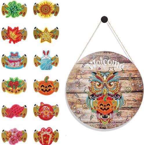 Iron Sheet Diamond Painting With 12Pcs Soft Magnet Set Christmas Gift Diamond Embroidery DIY Arts Crafts For Home Decoration