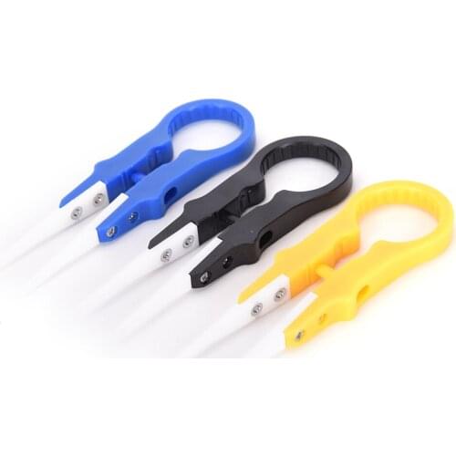 1Pcs Multifunction Ceramic Tweezer DIY Hand Tool High Quality Vaper Tweezers Wholesale Random Color