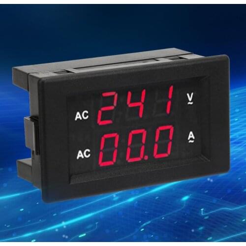1 pcs AC Voltmeter LED Digital Display AC 100~300V Voltmeter 0-100A Ampere Meter