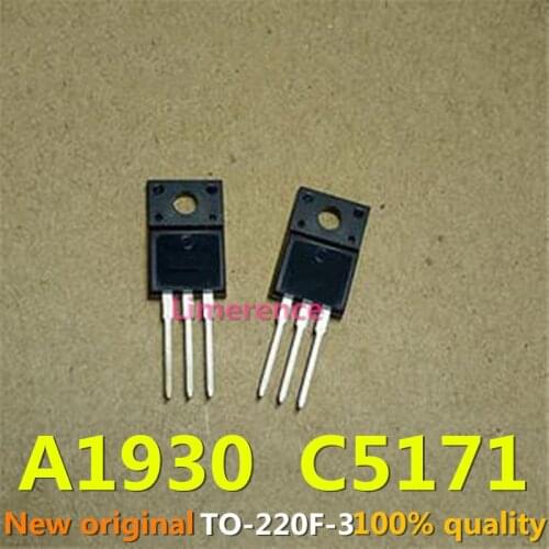 10PCS ( 5PCS 2SA1930 + 5PCS 2SC5171 ) A1930 TO-220 C5171 TO220 Original and new